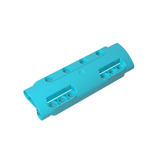 GDS-1012 - Technic Panel Curved 11 x 3 with 10 Pin Holes through Panel Surface