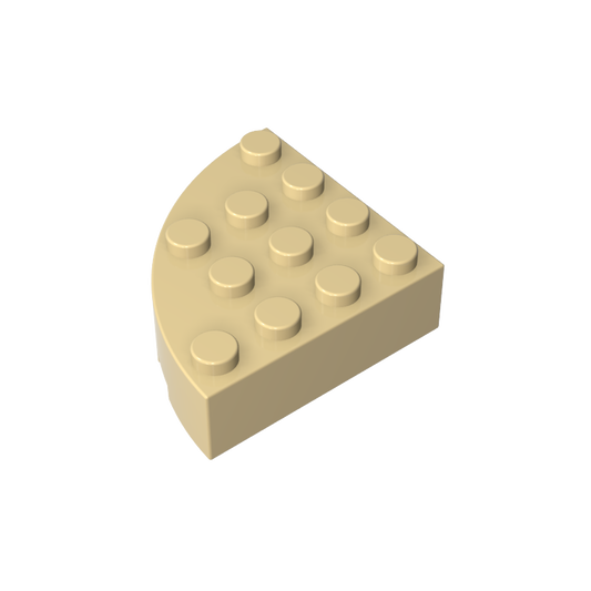 GDS-1014 - Brick Round Corner 4 x 4 Full Brick