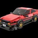 MOC-101736 Toyota AE86 GT-Apex in red