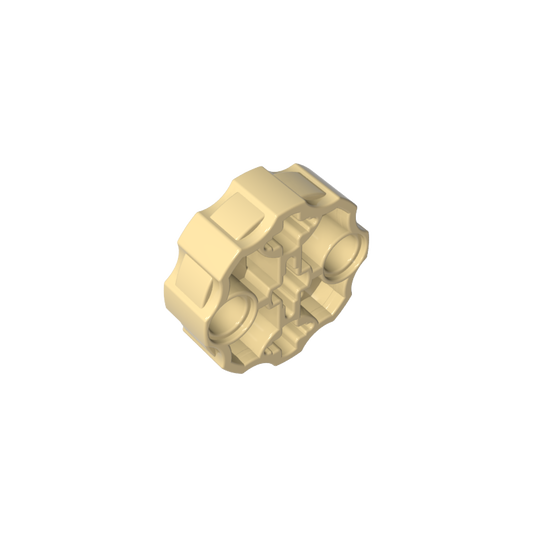 GDS-1074 - Large Figure Weapon, Barrel with 2 Pin Holes and 3 Axle Holes