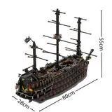 GOBRICKS MOC 156339 brown pirate ship