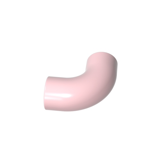 GDS-1114 - Brick Round 1 x 1 diameter Tube with 90 Degree Elbow (2 x 2 x 1) and Axle Holes (Crossholes) at each end