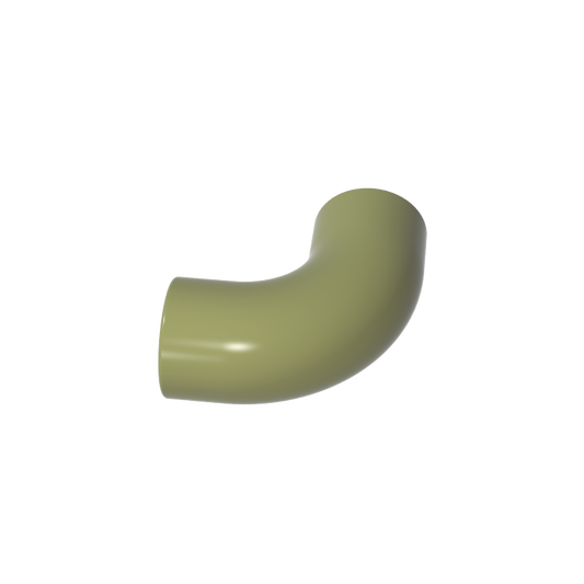 GDS-1114 - Brick Round 1 x 1 diameter Tube with 90 Degree Elbow (2 x 2 x 1) and Axle Holes (Crossholes) at each end