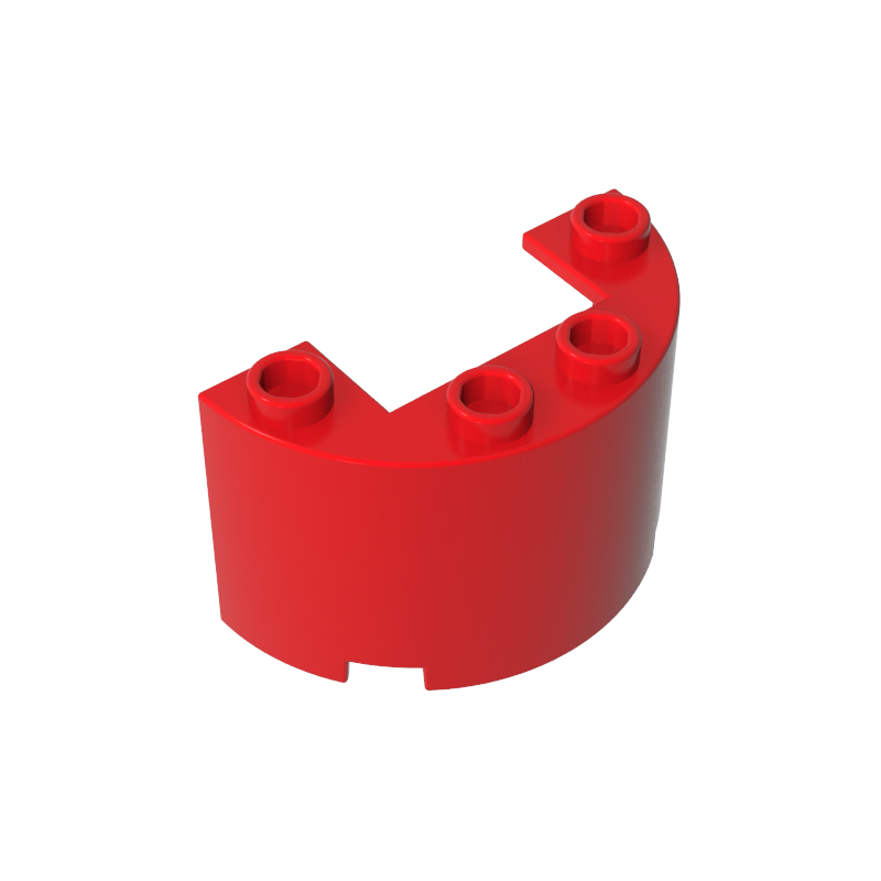 GDS-1127 - Cylinder Half 2 x 4 x 2 with 1 x 2 Cutout
