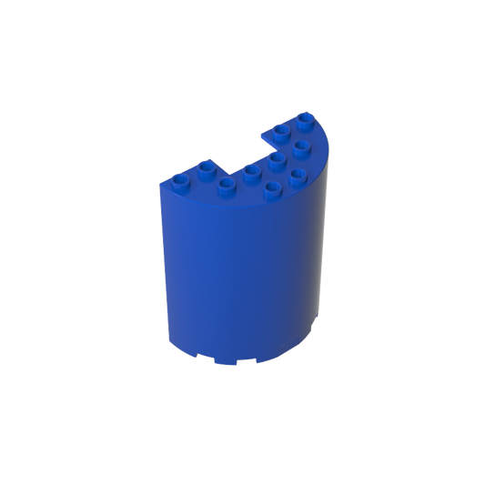 GDS-1137 - Cylinder Half 3 x 6 x 6 with 1 x 2 Cutout