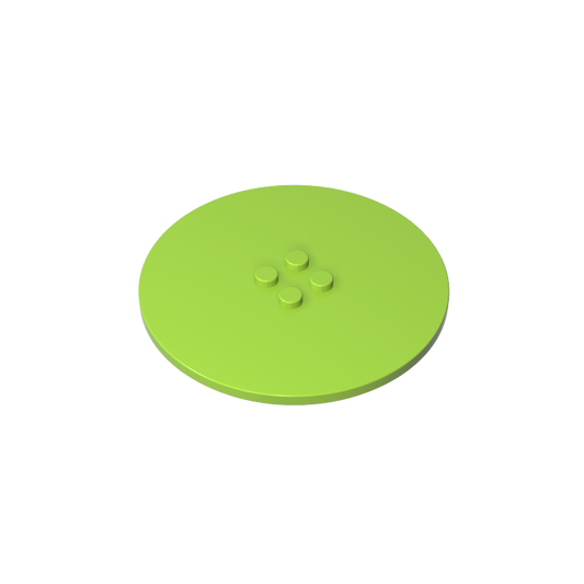 GDS-1187 - Plate Special Round 8 x 8 with 2 x 2 Center Studs without Groove