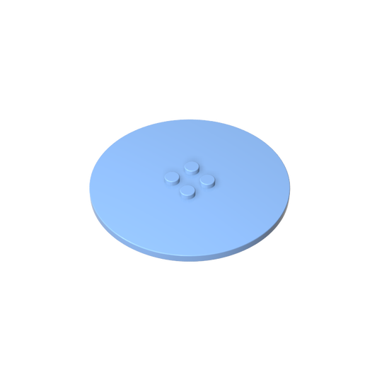 GDS-1187 - Plate Special Round 8 x 8 with 2 x 2 Center Studs without Groove