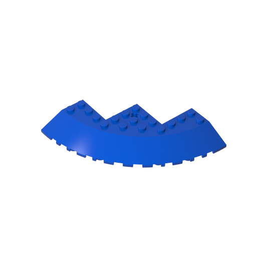 GDS-1223 - Brick Round Corner 10 x 10 with Slope 33 Degrees Edge, Axle Hole, Facet Cutout