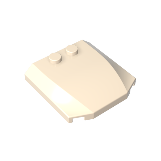 GDS-1266 - Slope Curved 4 x 4 x 2/3 Triple Curved with 2 Studs