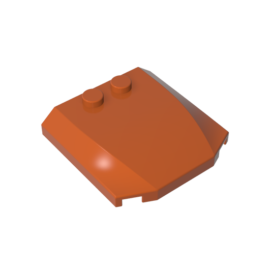 GDS-1266 - Slope Curved 4 x 4 x 2/3 Triple Curved with 2 Studs