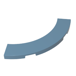 GDS-1276 - Tile 4 x 4 Curved, Macaroni