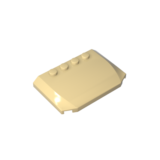 GDS-1302 - Slope Curved 4 x 6 x 2/3 Triple Curved with 4 Studs