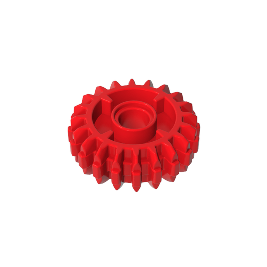 GDS-1497 - Technic Gear 20 Tooth Double Bevel with Clutch on Both Sides