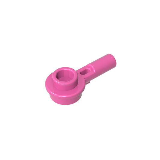 GDS-1570 - Plate Round 1 x 1 with Hollow Stud and Horizontal Bar 1L