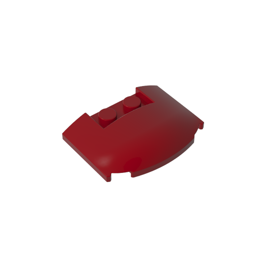 GDS-1577 - Slope Curved 3 x 4 x 2/3 Triple Curved with 2 Sunk Studs