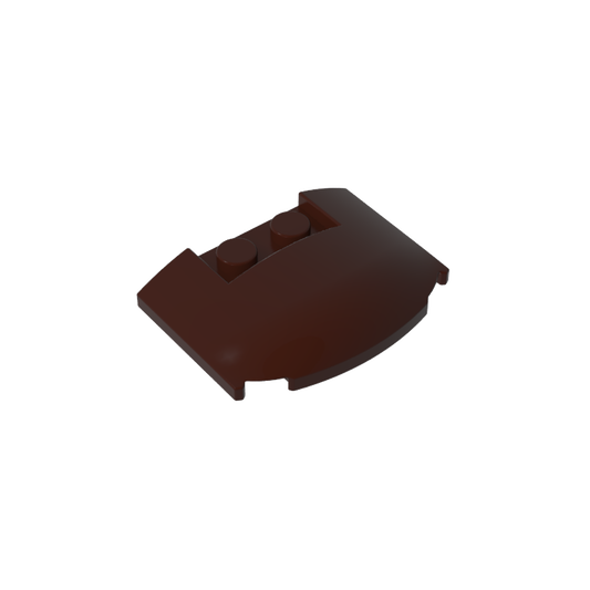 GDS-1577 - Slope Curved 3 x 4 x 2/3 Triple Curved with 2 Sunk Studs