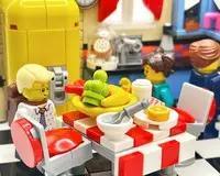 MOC-161065 Mid-Century Kitchen Diorama