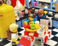 MOC-161065 Mid-Century Kitchen Diorama