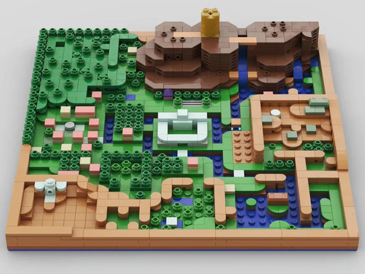 MOC-183242 The Legend of Zelda: A Link to the Past - Light World Overworld Map
