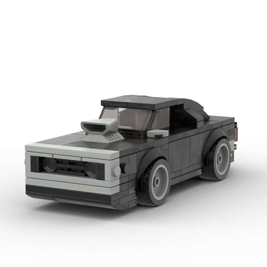 MOC Lego City - 1970 Dodge Charger fast and furious printed