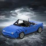 GOBRICKS MOC 27076 1989 Eunos Roadster / Mazda MX-5 / Mazda Miata - Blue
