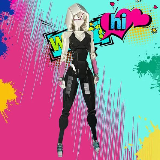 GOBRICKS MOC 157377 Spider Gwen from SPIDER MAN ACROSS THE SPIDER-VERSE