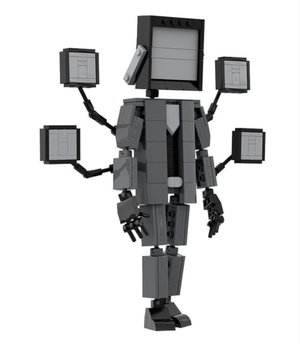 MOC A0985 Large TV Man– MOC Brick Store