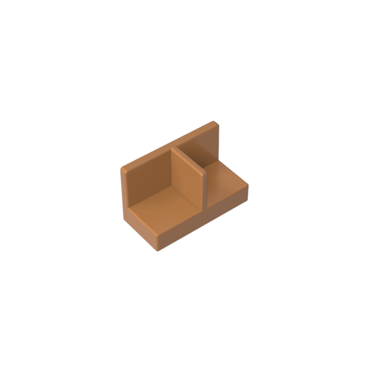 GDS-2027 - Panel 1 x 2 x 1 with Rounded Corners and Central Divider