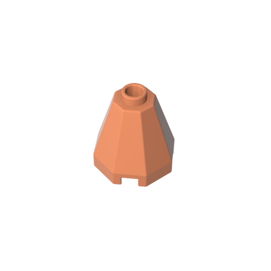 GDS-2042 - Cone 2 x 2 x 1 2/3 Octagonal, Open Stud