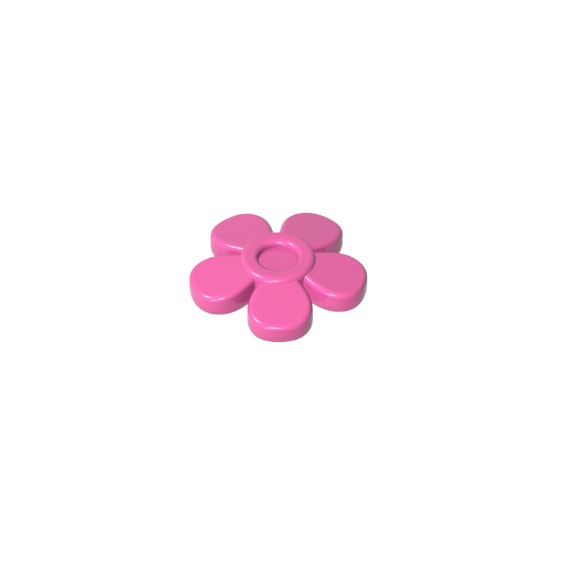 GDS-2062 - Headwear Accessory Flower with 5 Smooth Petals and Pin