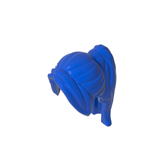 GDS-2068 - Minifig Hair Ponytail Long with Side Bangs
