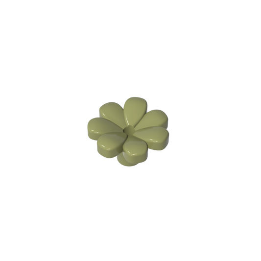 GDS-2118 - Plant, Flower, Minifig Accessory with 7 Thick Petals and Pin