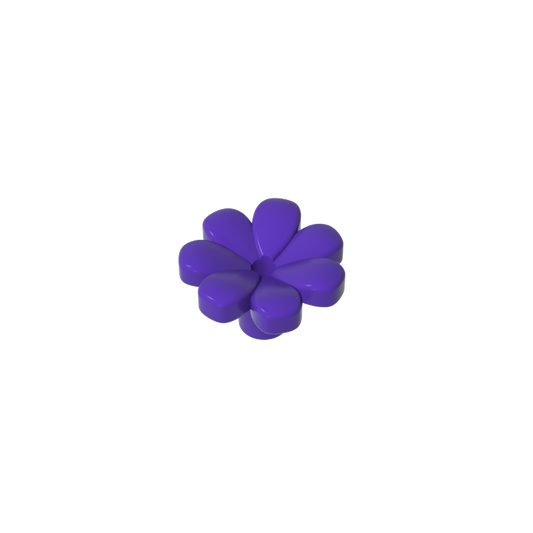 GDS-2118 - Plant, Flower, Minifig Accessory with 7 Thick Petals and Pin