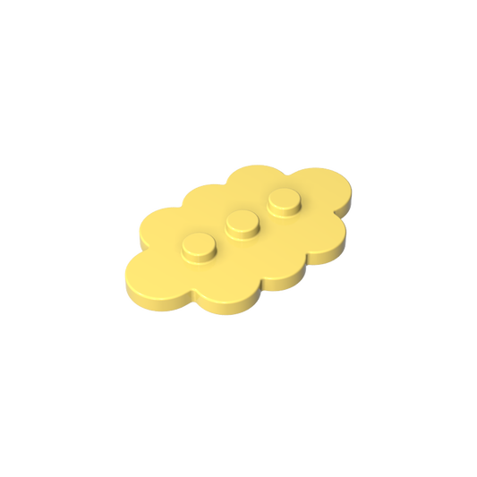GDS-2138 - Plate Special 3 x 5 Cloud with 3 Center Studs