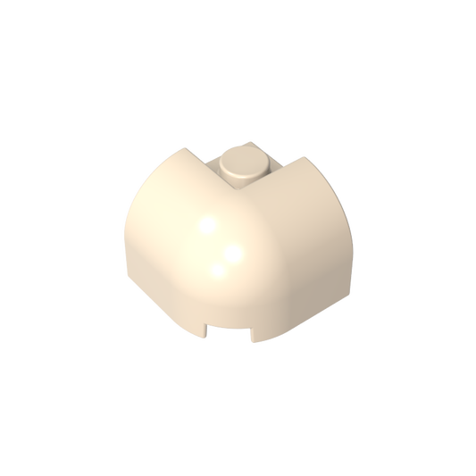 GDS-2181 - Brick Curved 2 x 2 x 1 1/3 with Curved Top - Corner