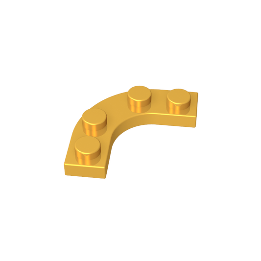 GDS-2191 - Plate Round Corner 3 x 3 with 2 x 2 Round Cutout