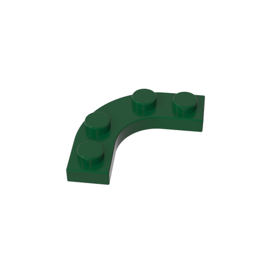 GDS-2191 - Plate Round Corner 3 x 3 with 2 x 2 Round Cutout