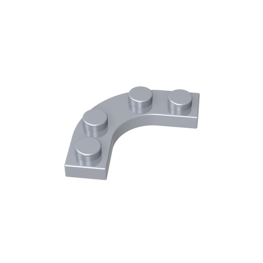 GDS-2191 - Plate Round Corner 3 x 3 with 2 x 2 Round Cutout