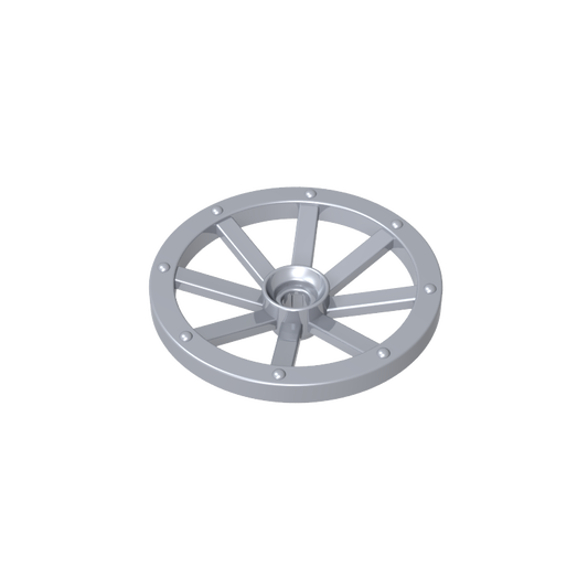 GDS-2221 - Wheel Wagon Large (33mm D.), Round Hole For Wheel Holder Pin