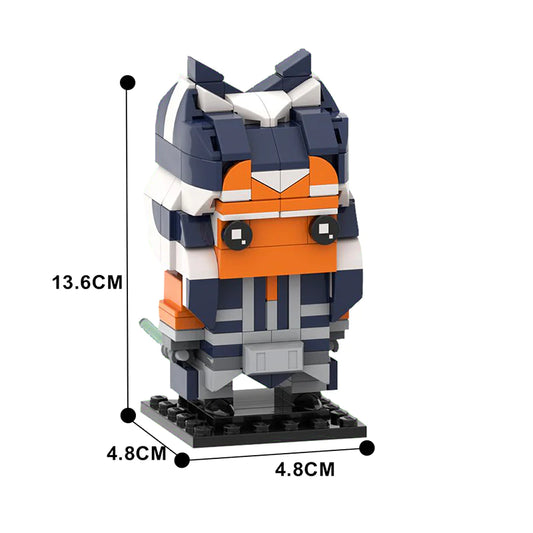 MOC 46440 Ahsoka Tano - Brick Pop! Headz Toy