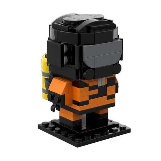 GOBRICKS MOC 165488 Lethal Company Crewmate Brickheadz