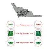 GOBRICKS MOC 166363 B-2 SPIRIT Stealth Bomber - 1/70 Scale