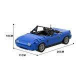 GOBRICKS MOC 27076 1989 Eunos Roadster / Mazda MX-5 / Mazda Miata - Blue