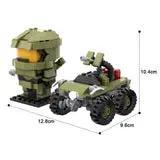 GOBRICKS MOC 168036 Master Chief + Warthog halo