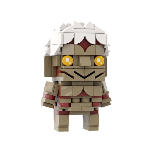 GOBRICKS MOC 181340 Attack on Titan Brickheadz MOC ~ Armored Titan