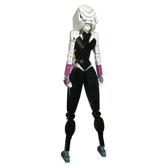 GOBRICKS MOC 157377 Spider Gwen from SPIDER MAN ACROSS THE SPIDER-VERSE