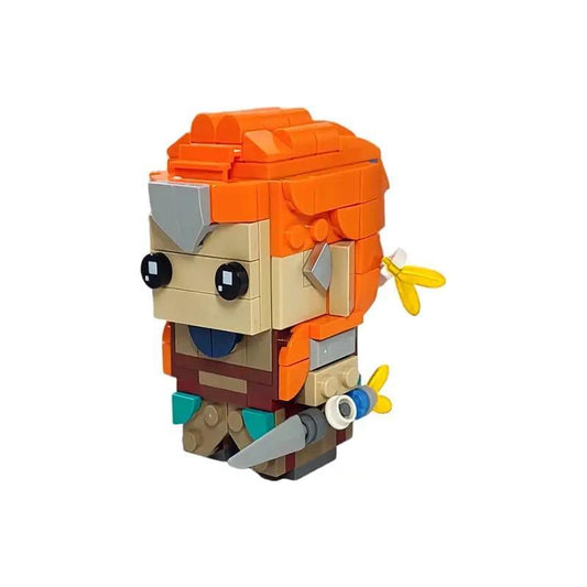 GOBRICKS MOC 171549 Horizon Zero Dawn Aloy Brickheadz