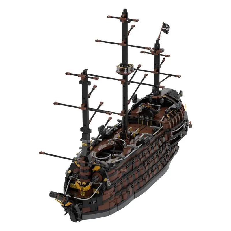 レベル 5('96仏) GOBRICKS MOC 156339 brown pirate ship– MOC Brick Store