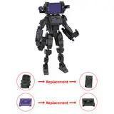 GOBRICKS MOC 162651 Female biochemical TV robot