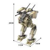 GOBRICKS MOC 171663 Flea Battlemech (desert camo)